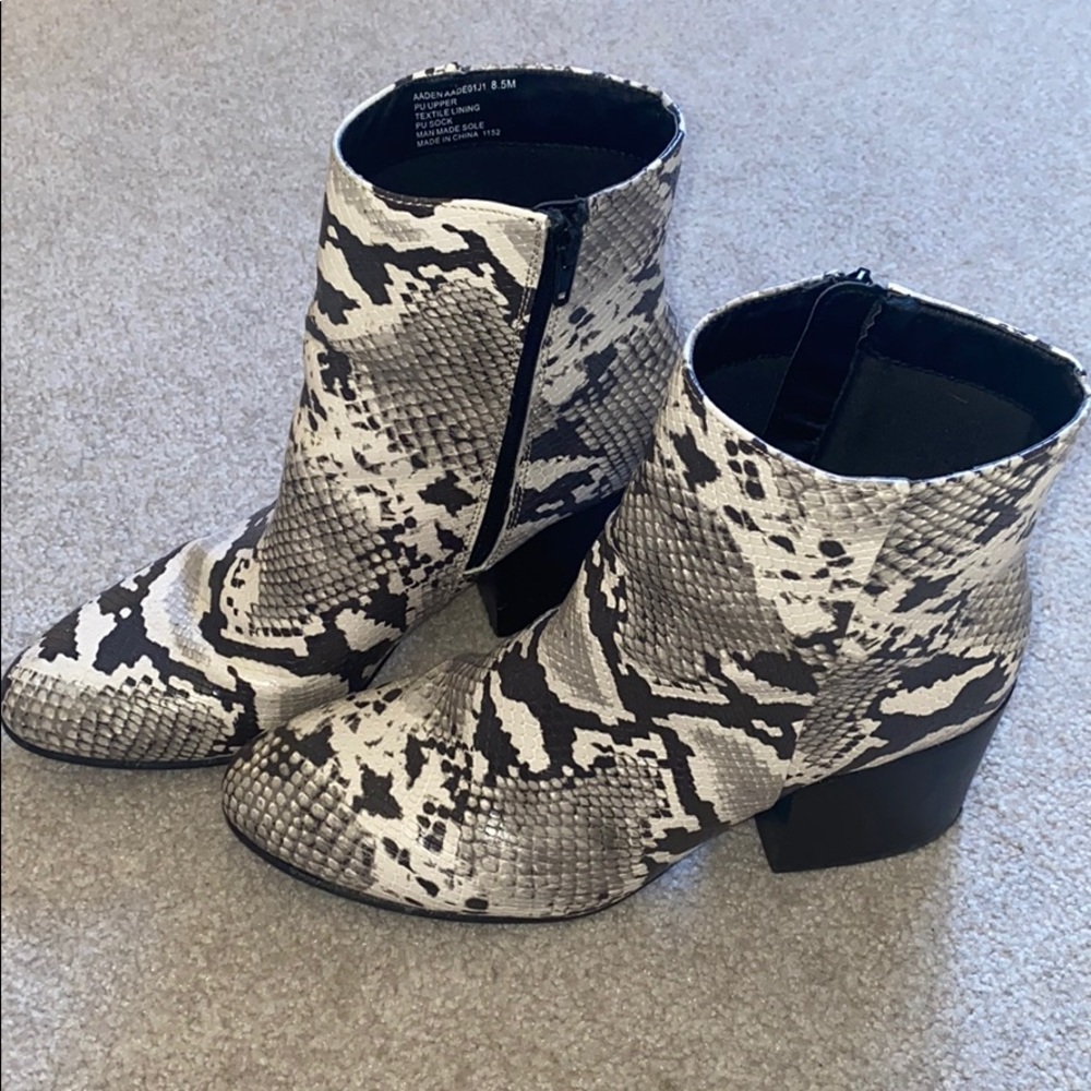 Steve Madden Snakeskin Booties
